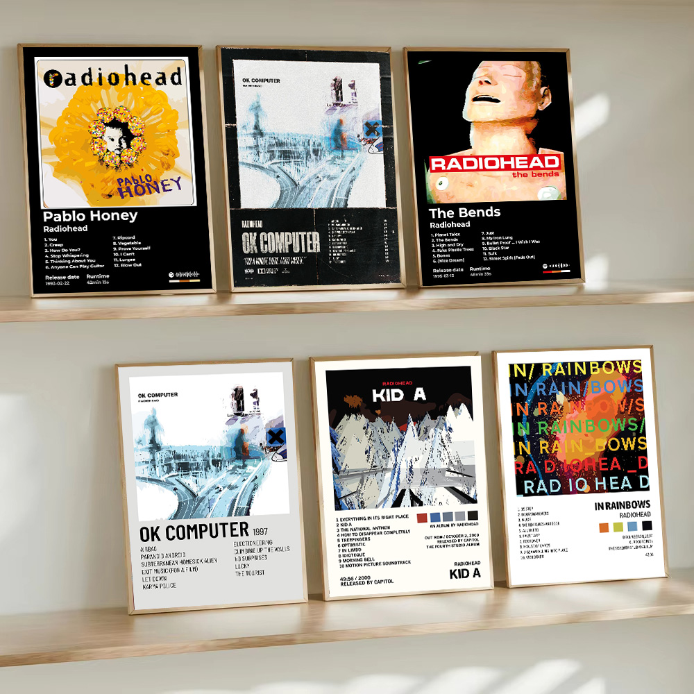 Musical Instrument Poster - Pósteres de la Banda Singer R-Radiohead,