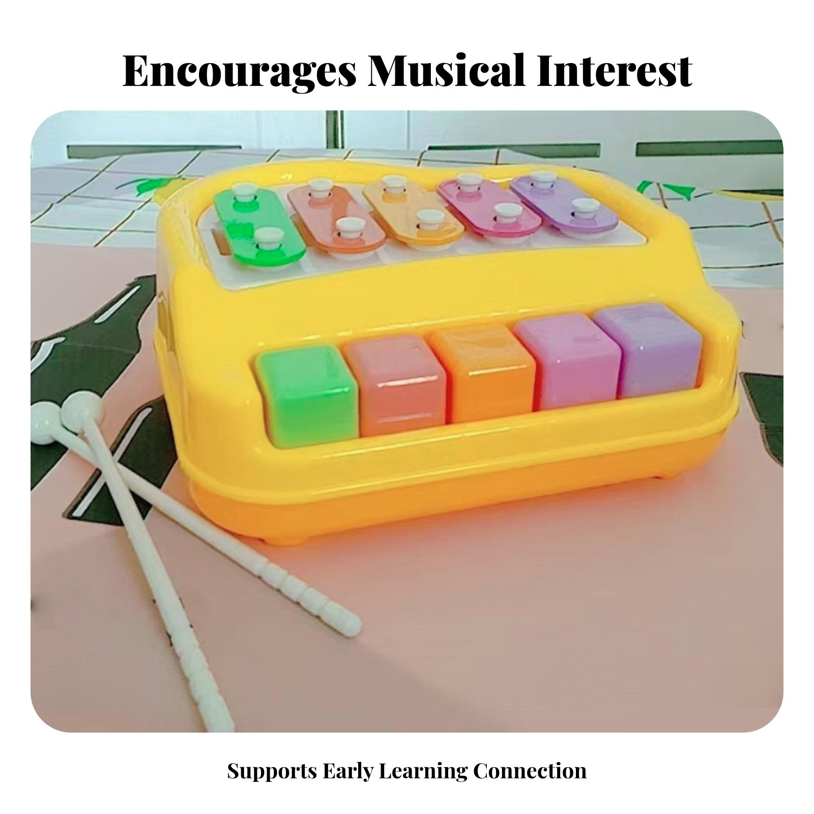 Musical Instrument Glockenspiel - Piano de Percusión de 8 Notas