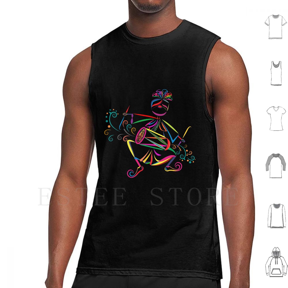 Musical Instrument Of India - Dhol Player Tank Tops Chaleco Sin
