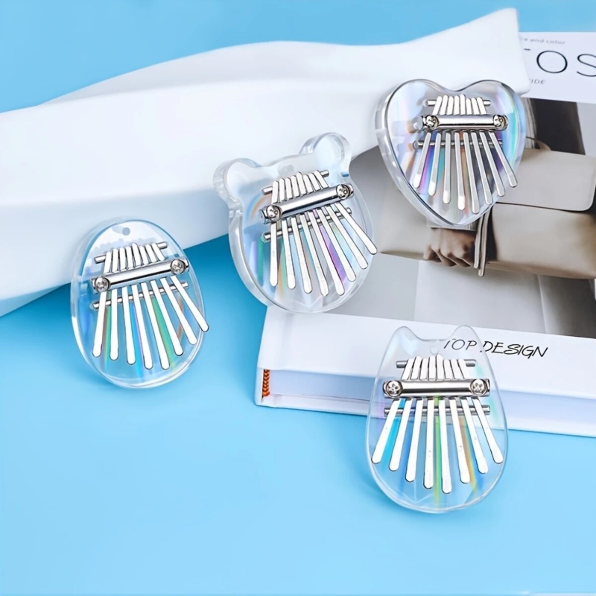 A Musical Instrument With Keys - Miwayer 8 teclas Mini Kalimba Arco