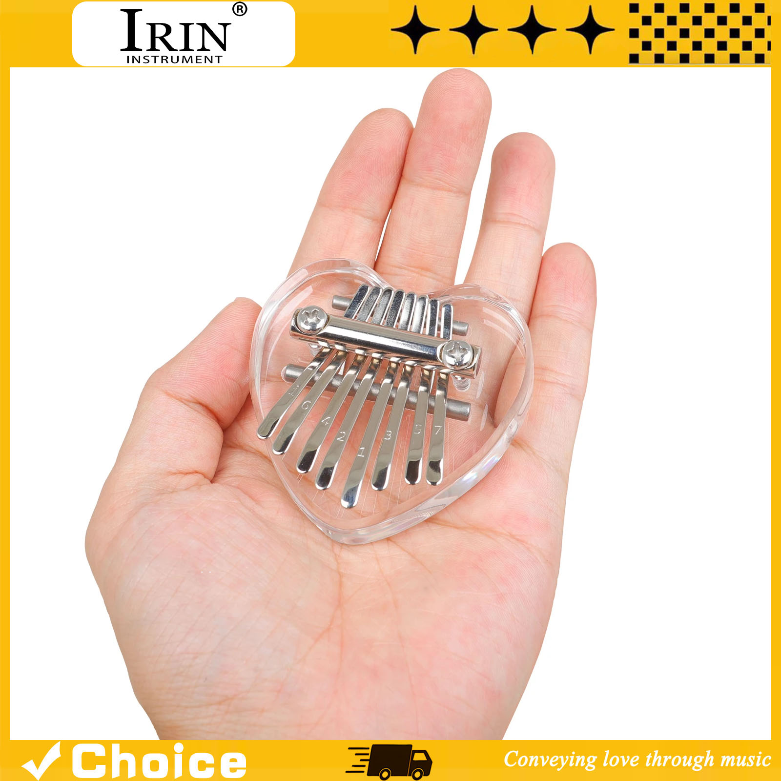 A Musical Instrument With Keys - Kalimba de 8 Teclas, Mini Piano