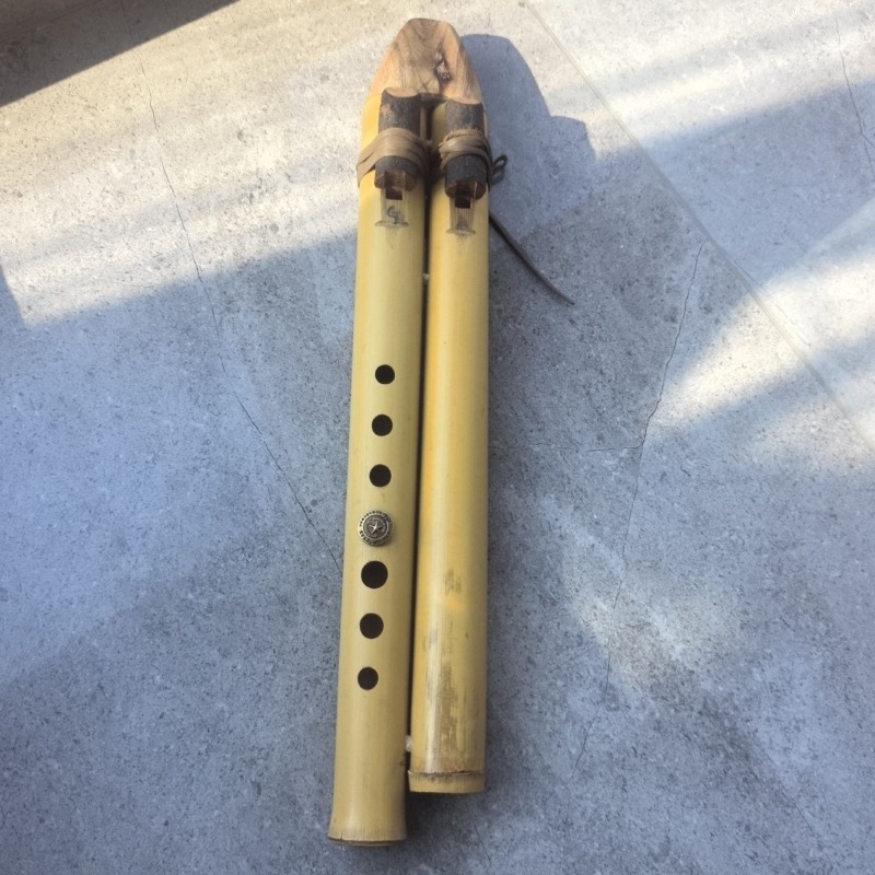 Musical Instrument Of India - Flauta de doble tubo GA Key,