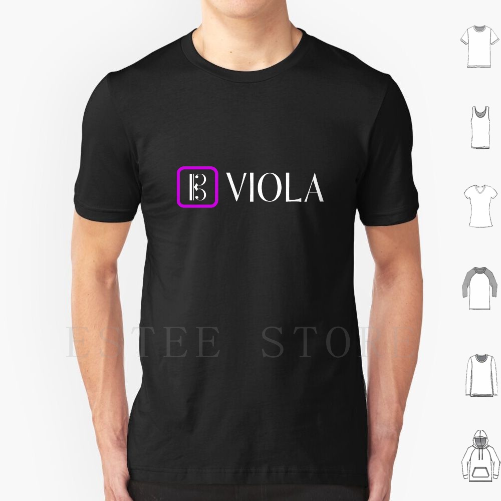Musical Instrument Viol - Viola: Clef Alto (púrpura) Camiseta estampada
