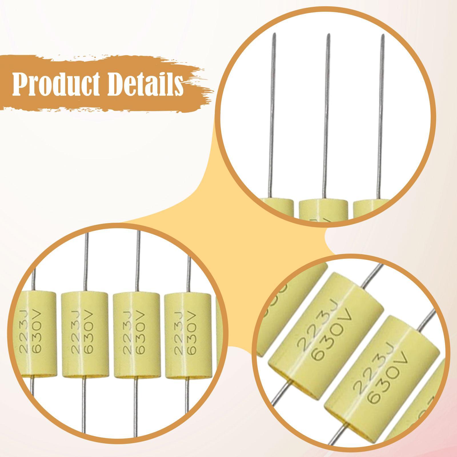 Musical Instrument Repair - Condensadores para Guitarra, Color Amarillo, Mejora