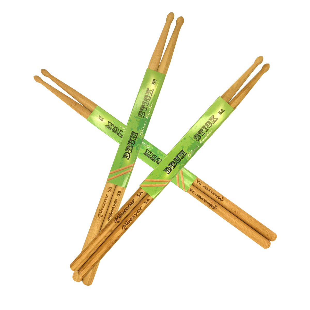 Musical Instrument Gong - Miwayer - Baquetas de Bambú de