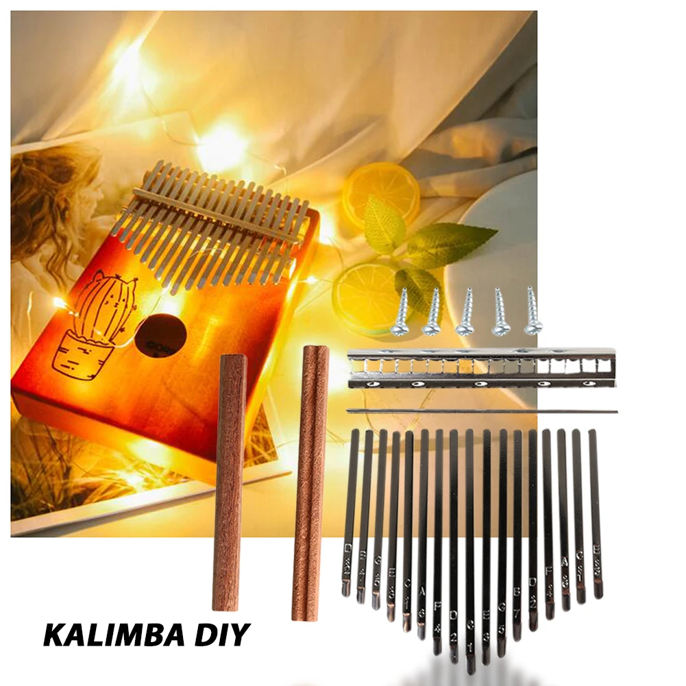 A Musical Instrument With Keys - DIY 17 tonos Kalimba llaves juego