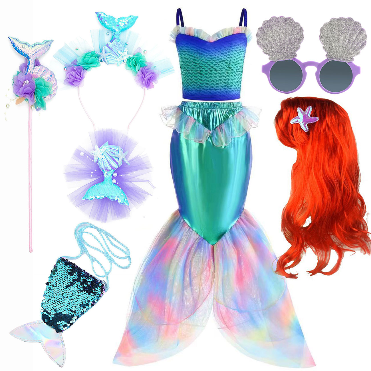 Musical Instrument Trombone - Disfraz de sirena de Disney para
