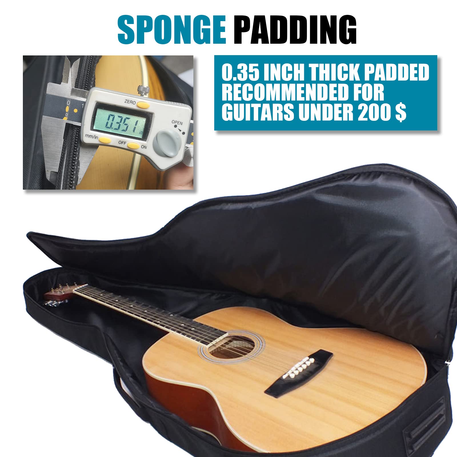 Bolsa para guitarra acústica,  - Musical Instrument Band reseña y precio