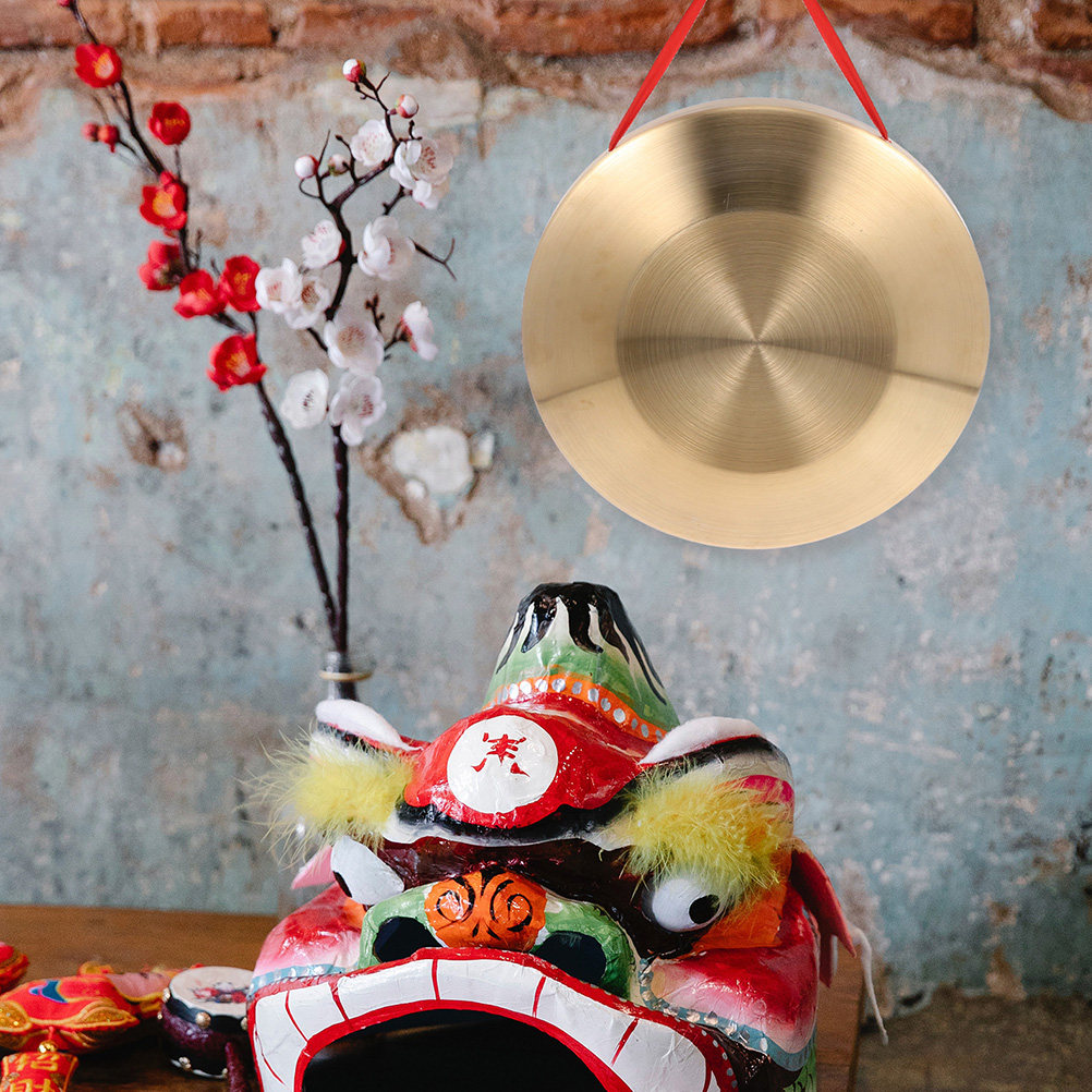 Gong Chino Hecho a Mano, Instr - Musical Instrument Gong reseña y precio
