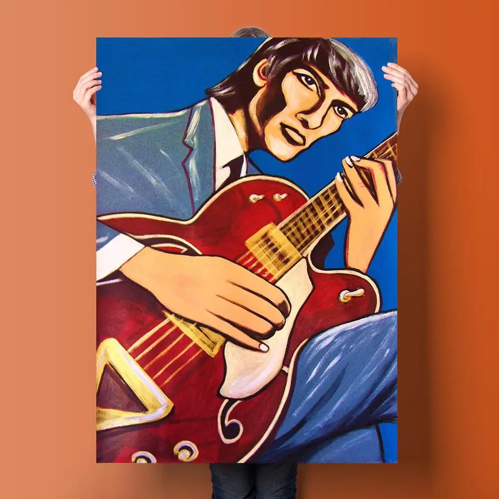 Póster de George Harrison Clas - Musical Instrument Poster reseña y precio