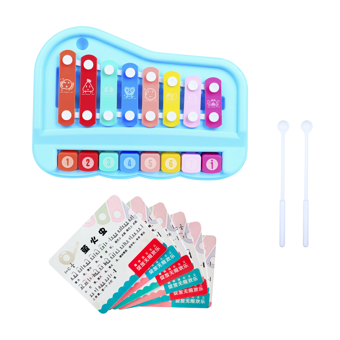Xilófono Infantil SY-73 de 8 N - Musical Instrument Glockenspiel reseña y precio
