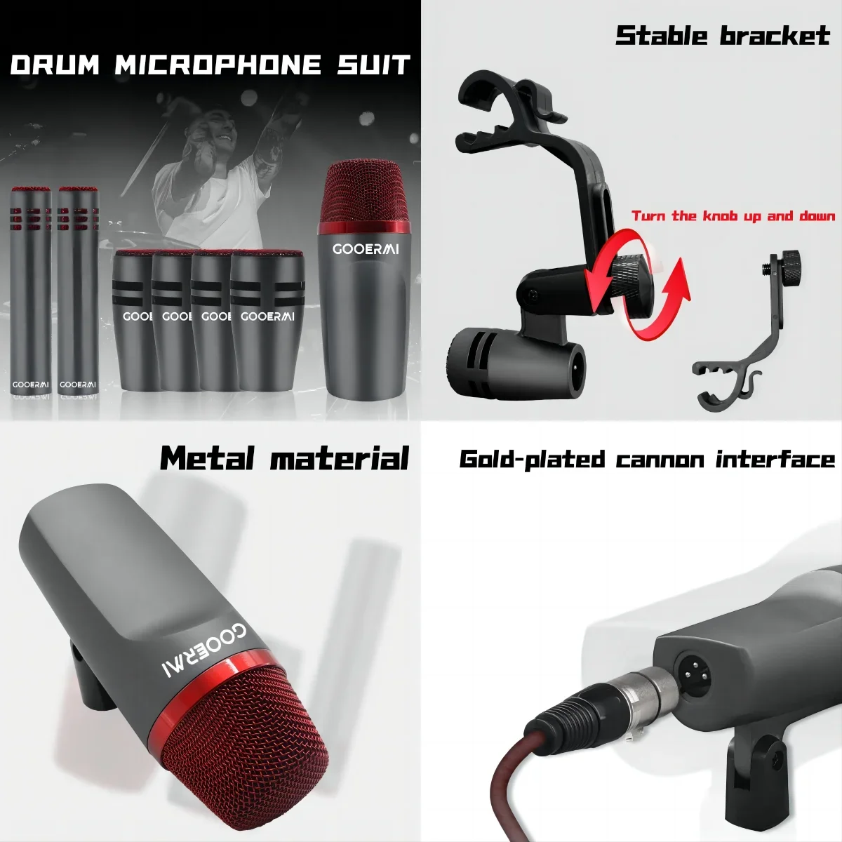 Kit de micrófonos para batería - Musical Instrument Groups reseña y precio