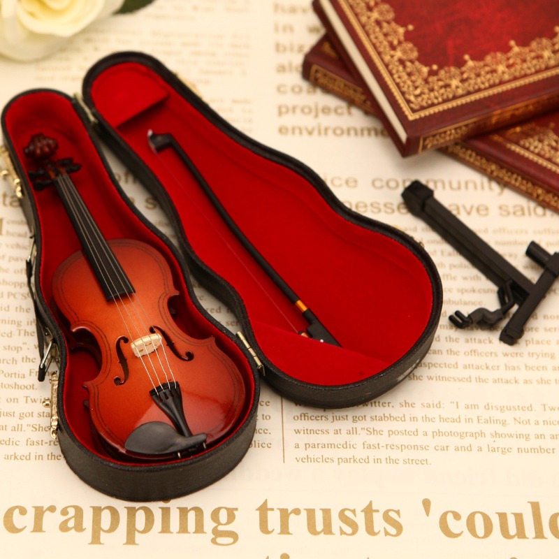 Figura de violín pequeña hecha - Musical Instrument Old reseña y precio