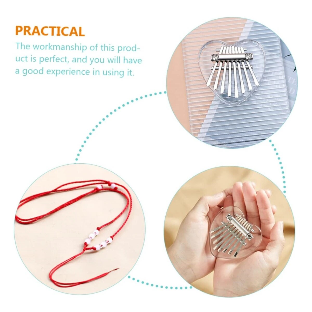 Miwayer 8 teclas Mini Kalimba  - A Musical Instrument With Keys reseña y precio