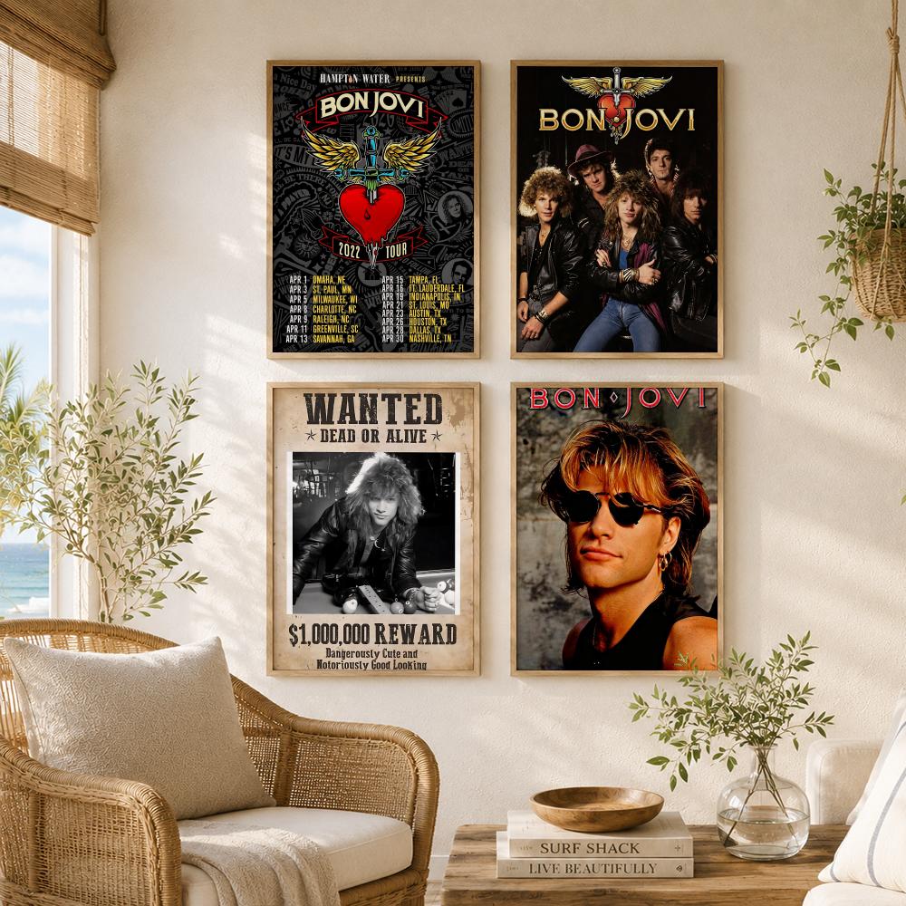 Póster de la banda de rock B-B - Musical Instrument Poster reseña y precio