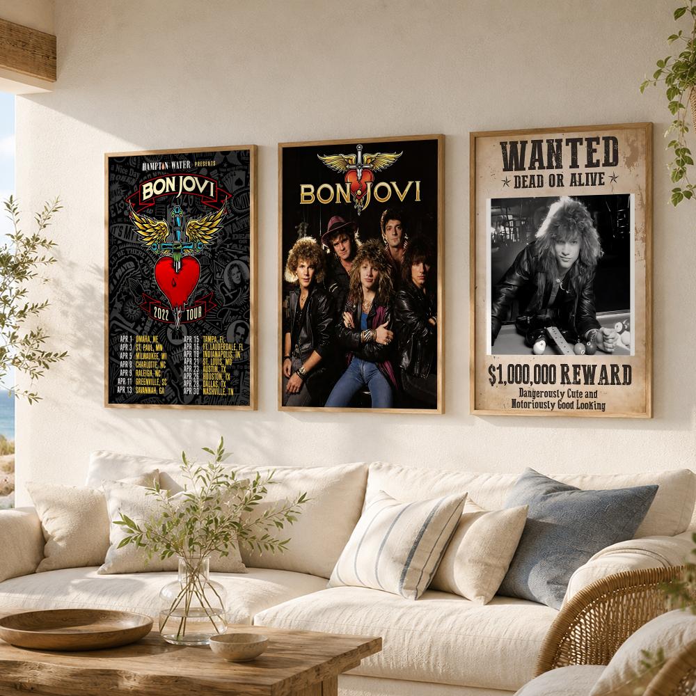 Póster de la banda de rock B-B - Musical Instrument Poster reseña y precio