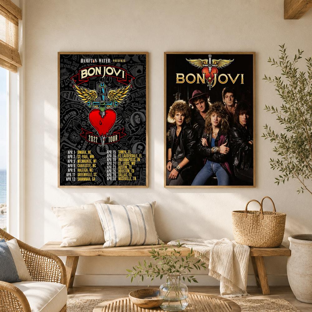 Póster de la banda de rock B-B - Musical Instrument Poster reseña y precio