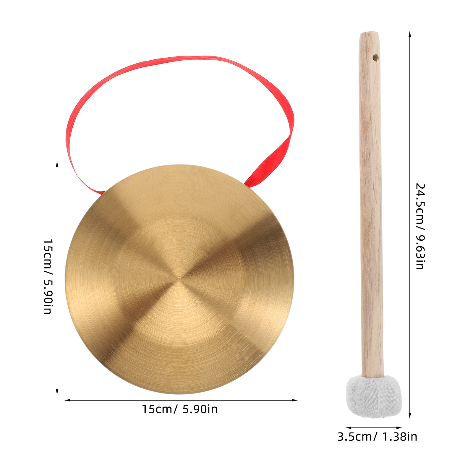 1 Juego de Mini Gong Chino de  - Musical Instrument Gong reseña y precio