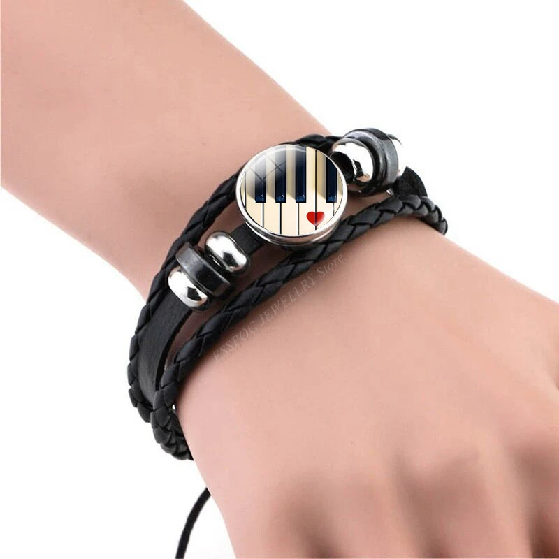 Pulsera de notas musicales par - Musical Instrument Glass reseña y precio