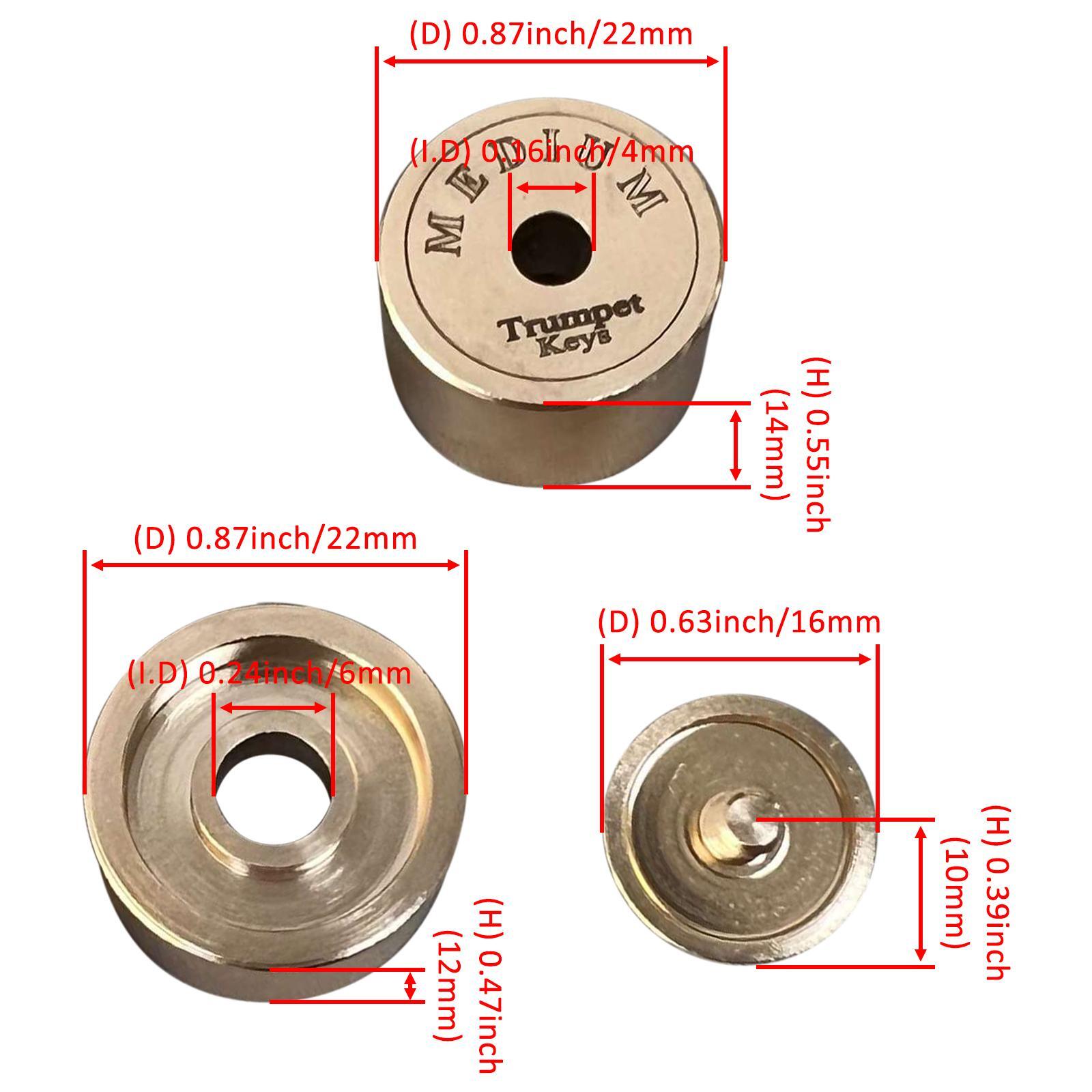 9 Tapas de Válvula para Trompe - Musical Instrument Repair reseña y precio