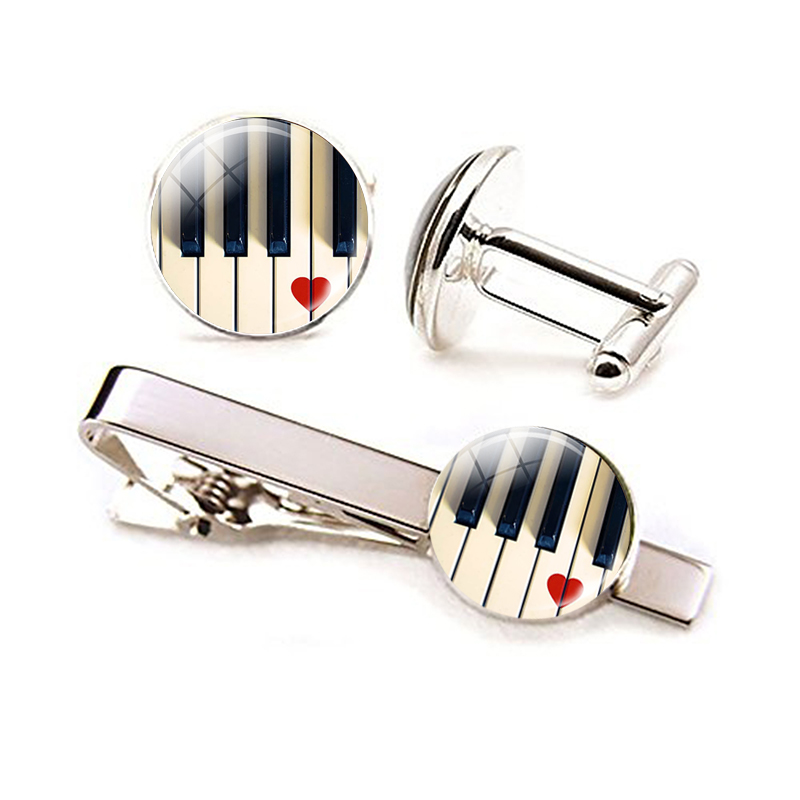Juego de gemelos y Clips de co - Musical Instrument Glass reseña y precio