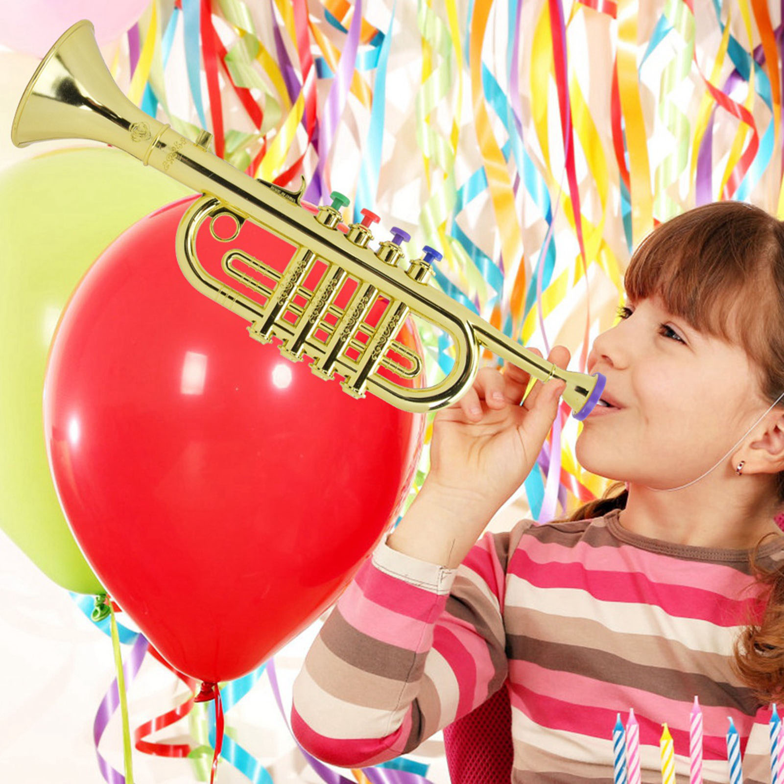 Trompeta para niños de plástic - Musical Instrument Trombone reseña y precio