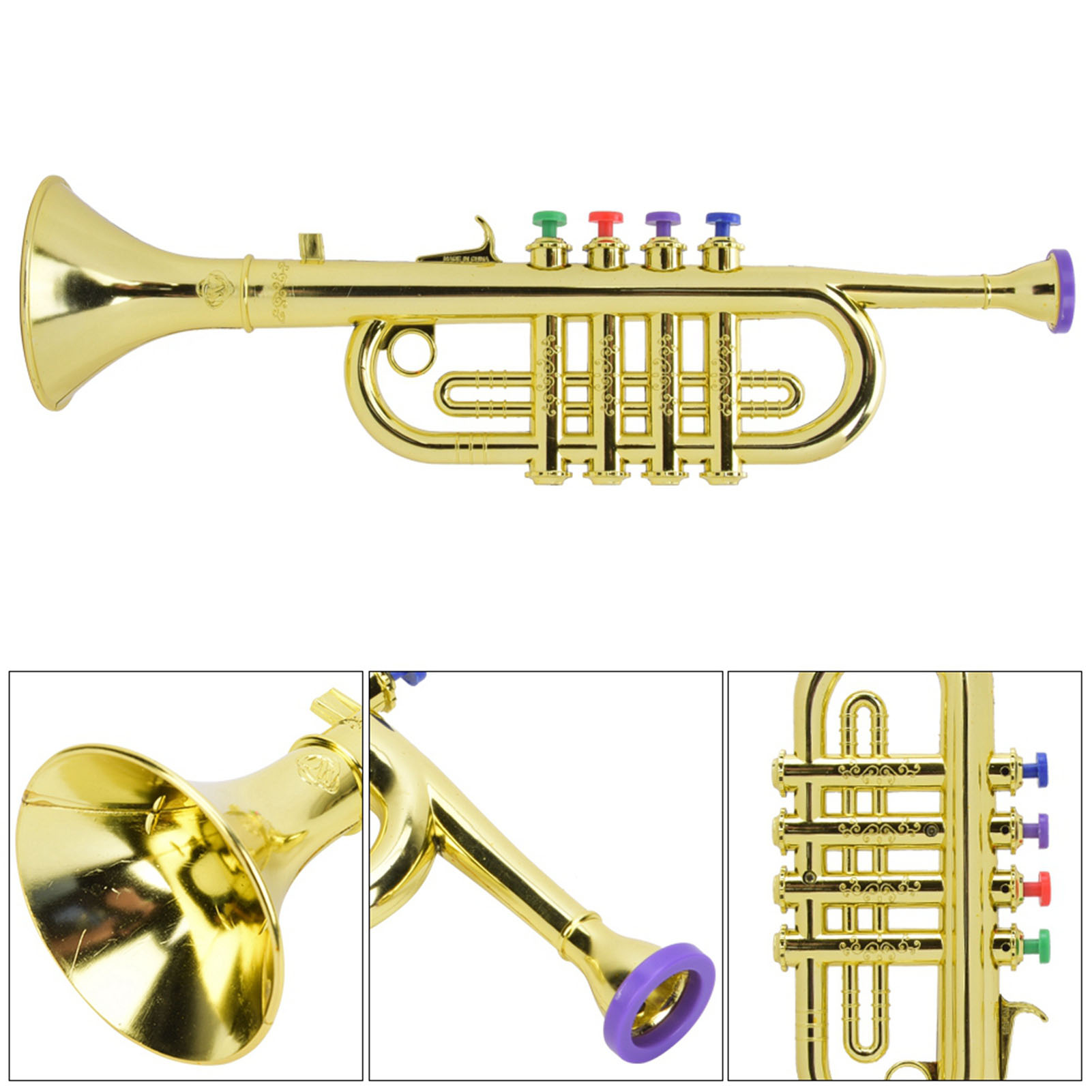 Trompeta para niños de plástic - Musical Instrument Trombone reseña y precio