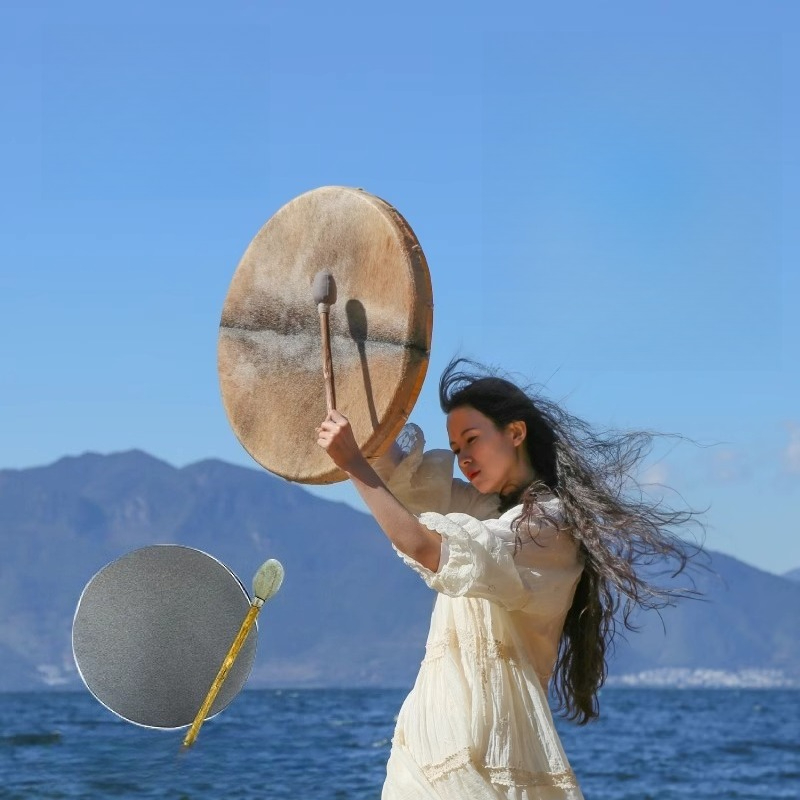 Tambor chamánico circular de p - Musical Instrument Of India reseña y precio