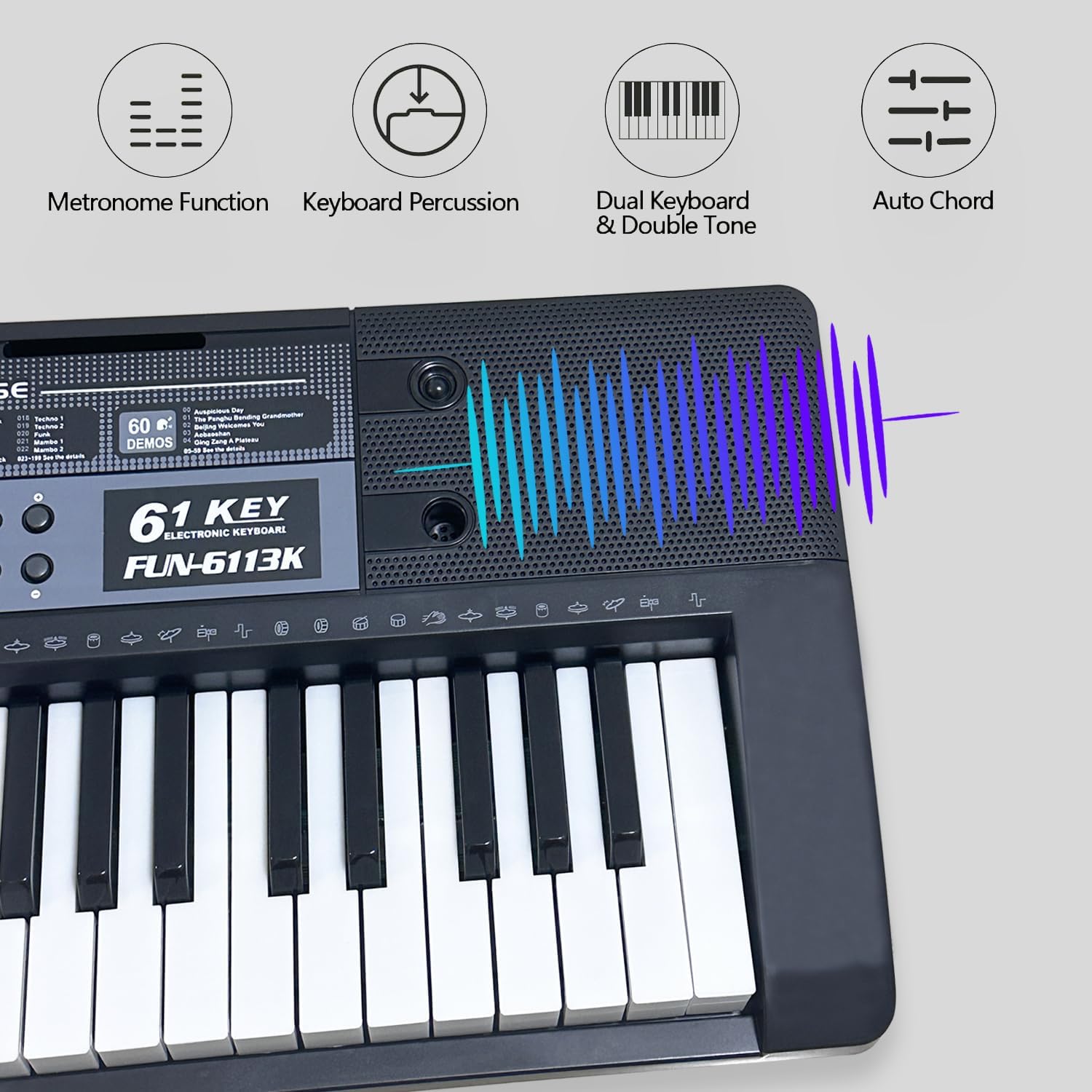 Piano con Teclado Iluminado de - Musical Instrument Synthesizer reseña y precio