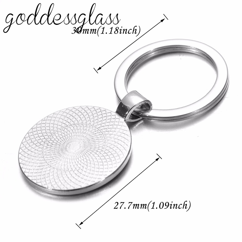 LLavero de cabujón de cristal  - Musical Instrument Glass reseña y precio